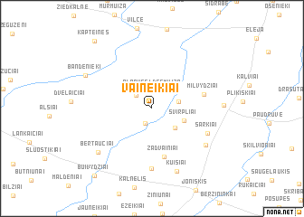 map of Vaineikiai