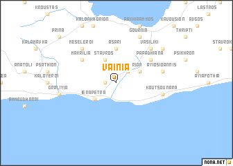 map of Vaïniá