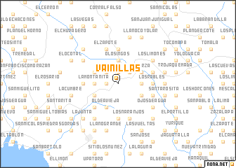 map of Vainillas