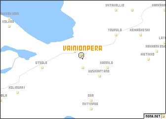 map of Vainionperä