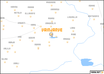 map of Väinjärve