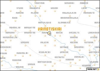 map of Vainotiškiai