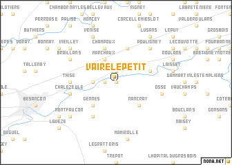 map of Vaire-le-Petit