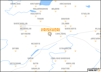 map of Vaiškūnai