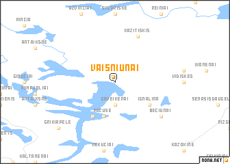 map of Vaišniūnai