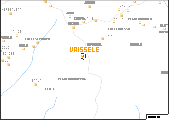 map of Vaissele