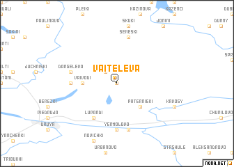 map of Vaiteļeva