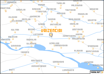 map of Vaiženčiai