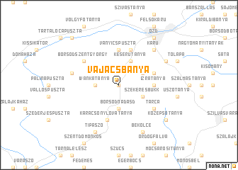 map of Vajácsbánya