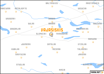 map of Vajasiškis