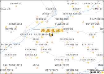 map of Vajdácska