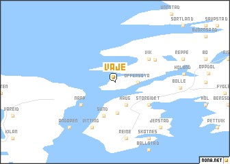 map of Våje