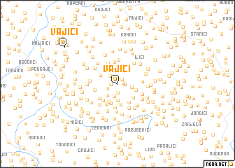 map of Vajići