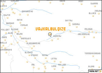 map of Vajkal-Bulqizë