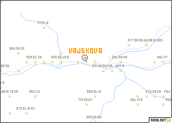 map of Vajsková