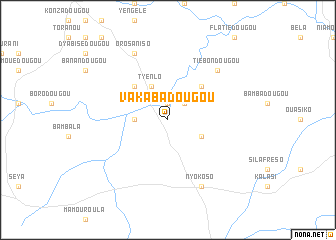 map of Vakabadougou