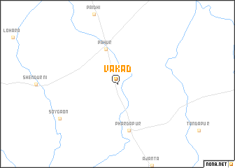 map of Vākad