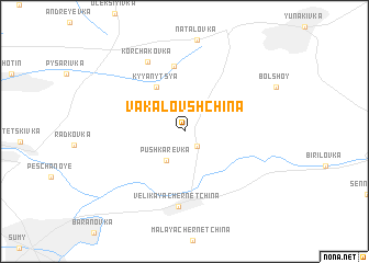 map of Vakalovshchina