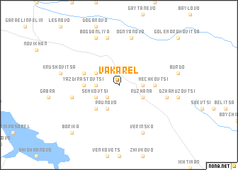 map of Vakarel