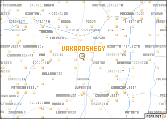 map of Vakaroshegy