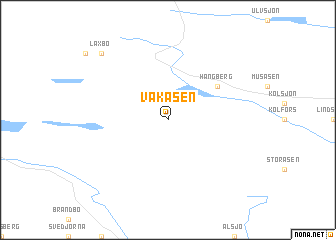 map of Vakåsen