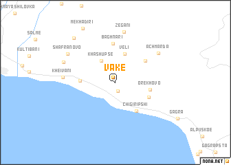 map of Vake