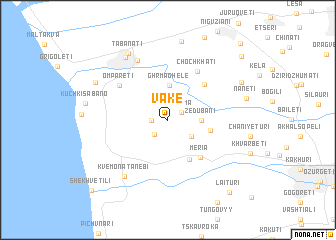 map of Vake