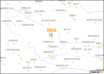 map of Vake