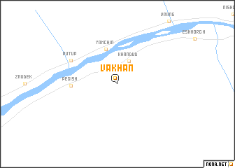 map of Vākhān