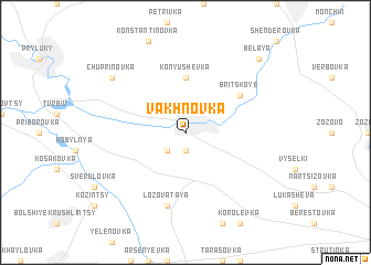 map of Vakhnovka