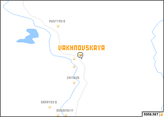 map of Vakhnovskaya