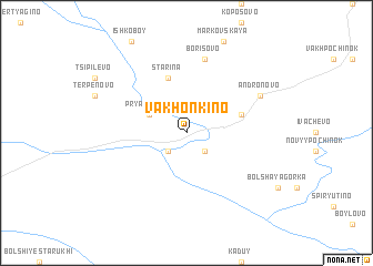 map of Vakhon\