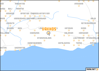 map of Vakhós