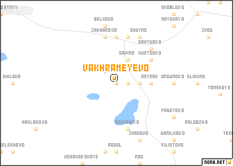 map of Vakhrameyevo