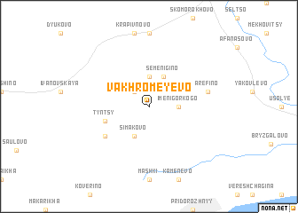 map of Vakhromeyevo