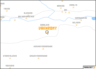 map of Vakhromy