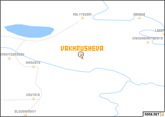 map of Vakhrusheva