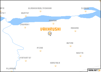 map of Vakhrushi