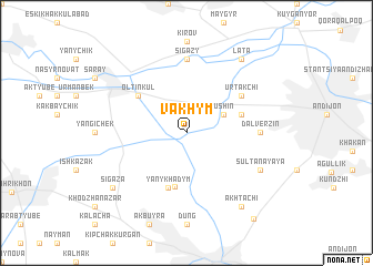 map of Vakhym