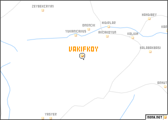 map of Vakıfköy
