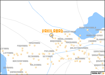 map of Vakīlābād