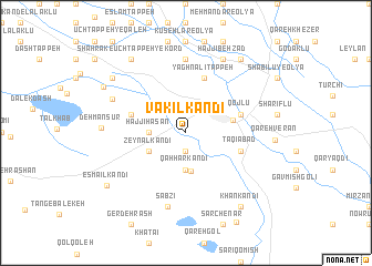 map of Vakīl Kandī