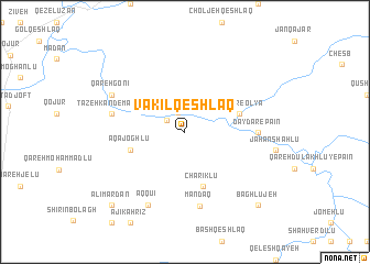 map of Vakīl Qeshlāq