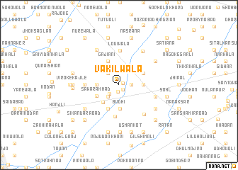 map of Vakīlwāla