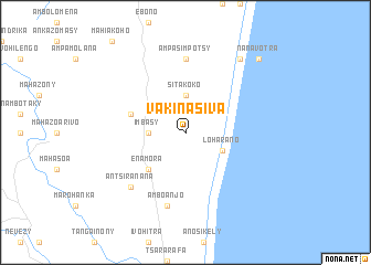 map of Vakinasiva