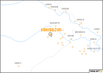 map of Vakisdziri