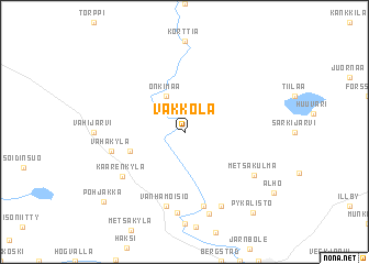 map of Vakkola