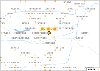 map of Vakorino