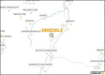 map of Vako-Zhile