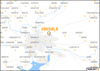 map of Vaksala